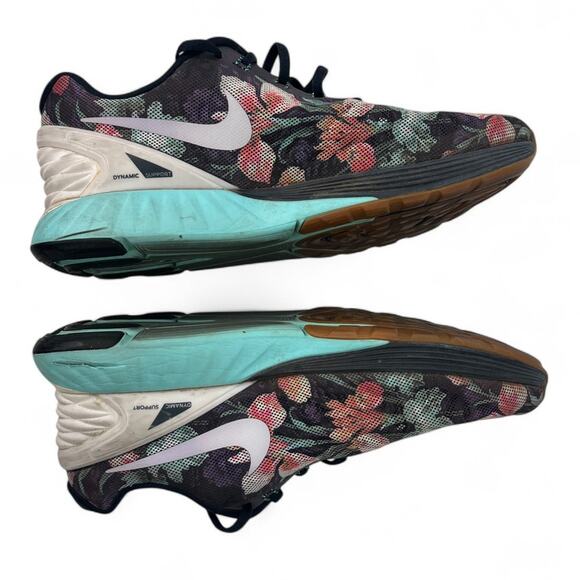 Nike  | 11 | LunarGlide 6 Photosynthesis Sneakers Runners Athletic Shoe Floral - Picture 5 of 7